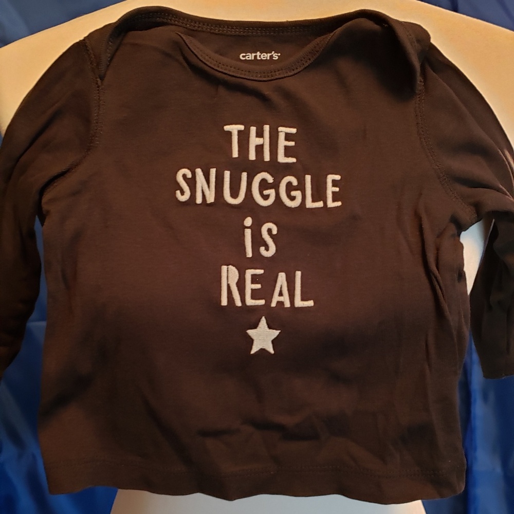 Carter's The Snuggle Is Real Long Sleeved Top 12m